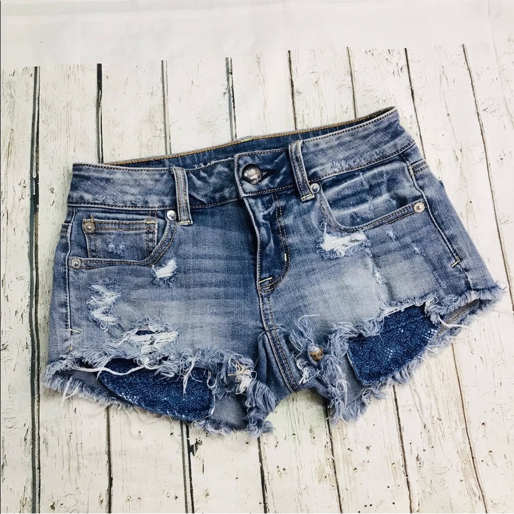 American Eagle 360 Super Stretch Cut Off Shorts